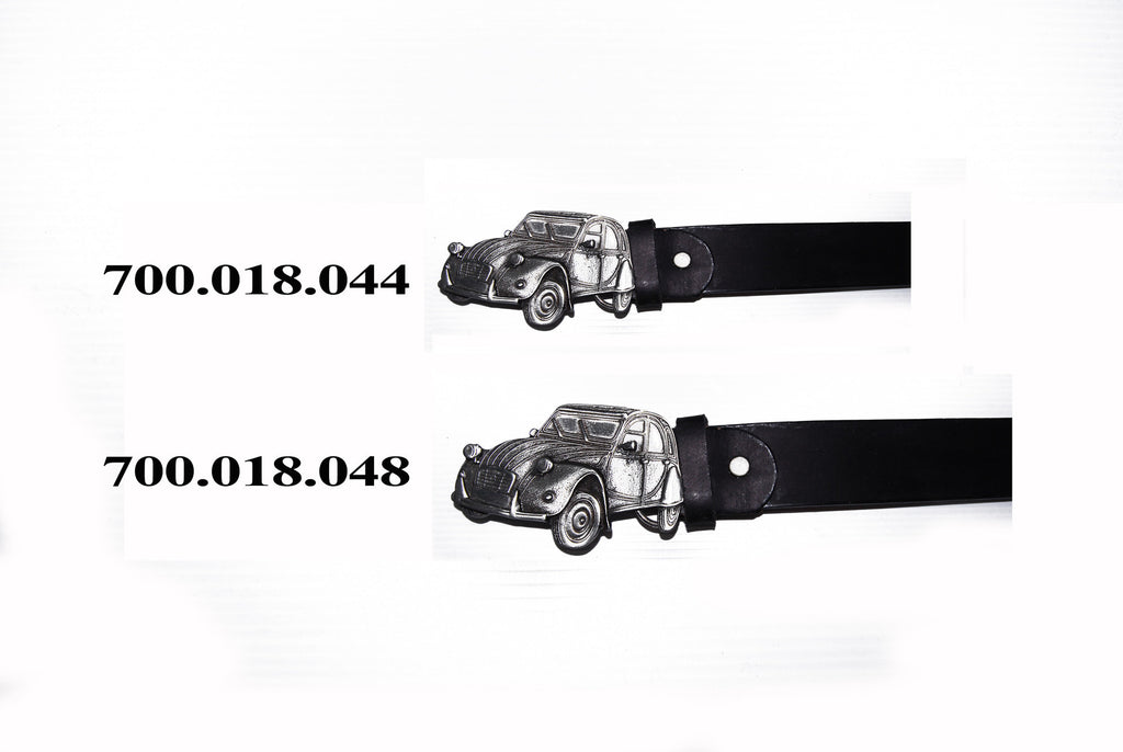 Leather belt with buckle Citroen 2CV size 48 (inch)