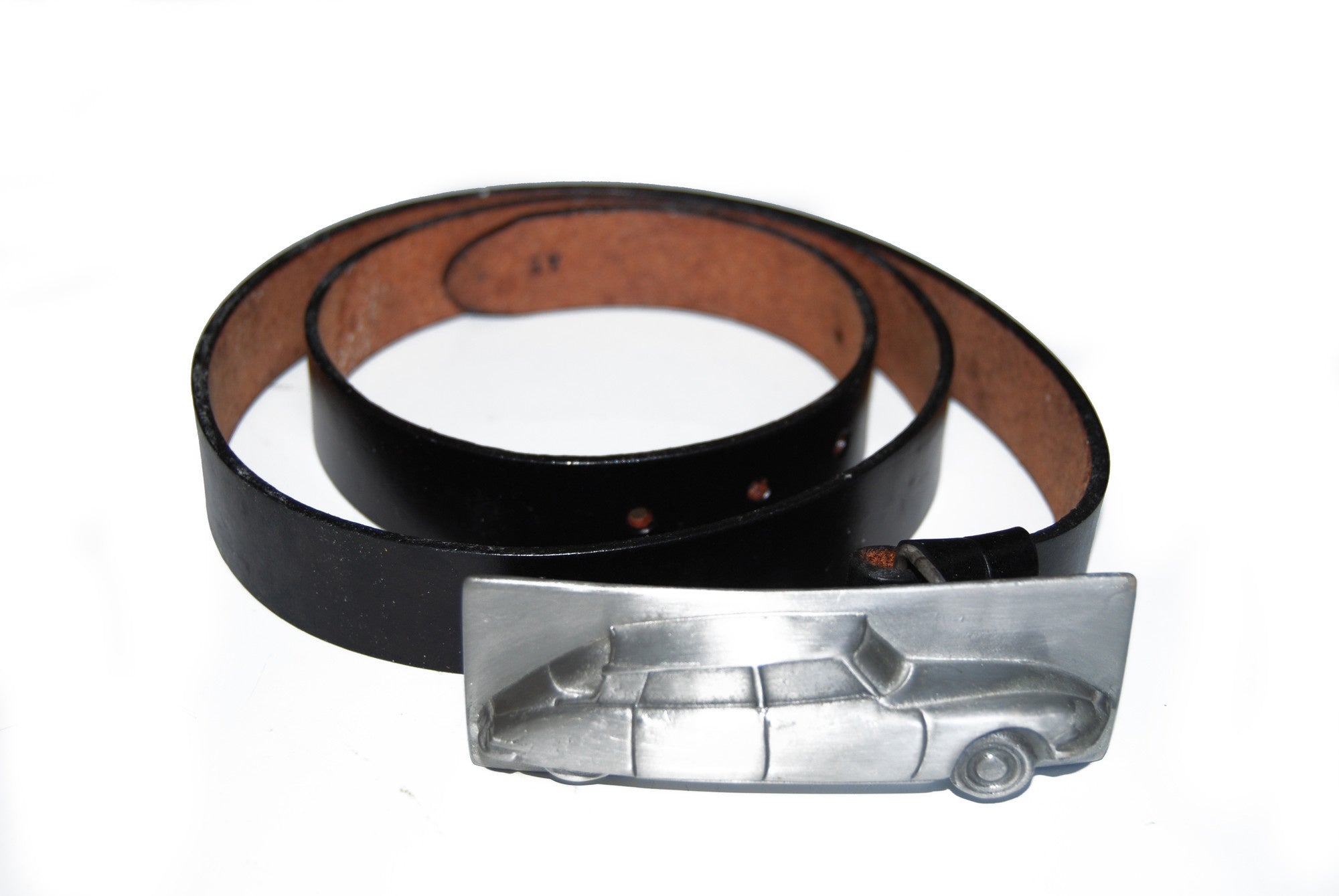 Leather belt buckle size 50