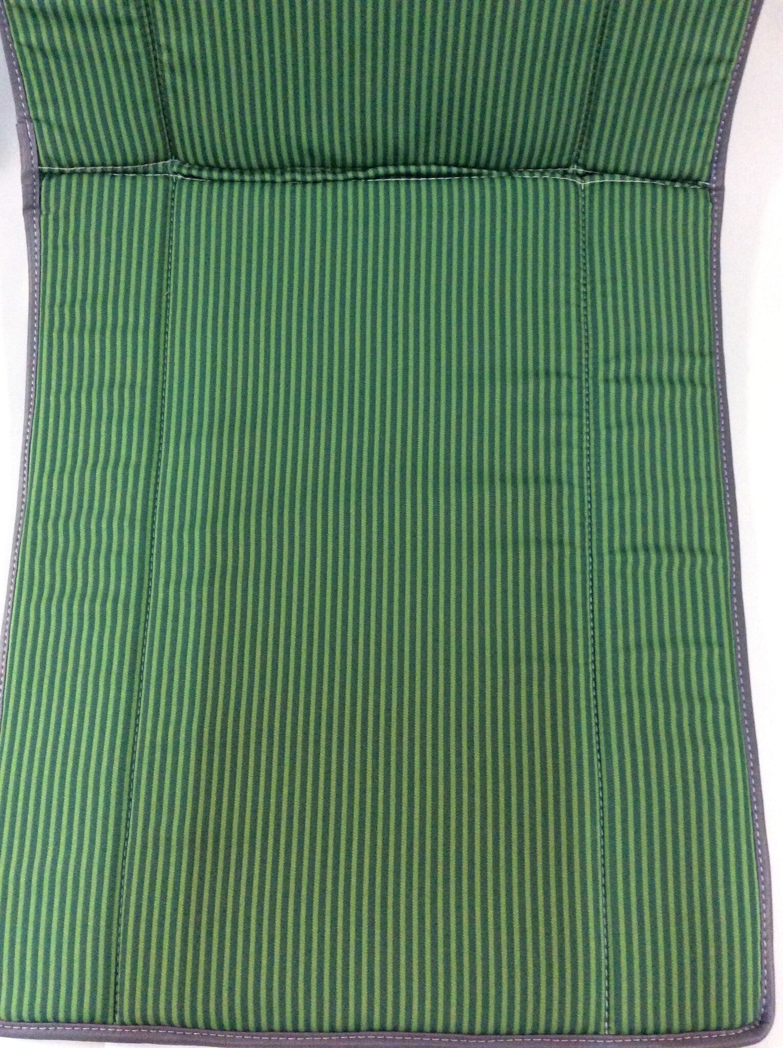 Original seat cover set for seat in green striped cloth (Exact Copie of the Original Cloth!) years '50 '60 Citroën 2CV