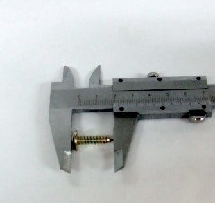 Blechschraube mit großem Kopf, gelb verzinkt, Durchmesser 45 mm, Länge 20 mm, Verkaufseinheit 10 Stück