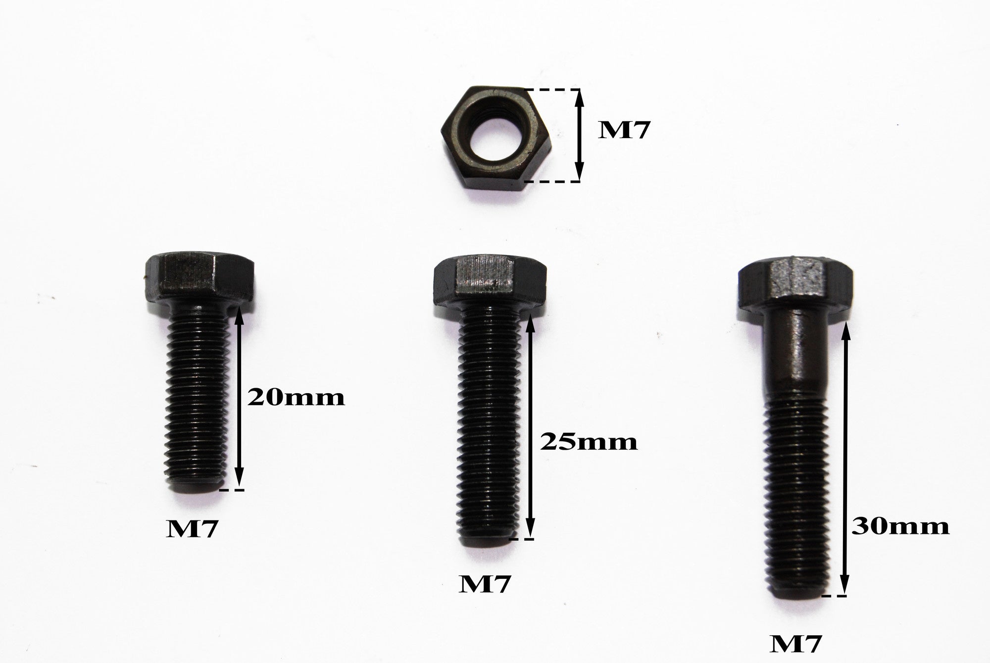 M7 bolts set (20 mm 25 mm 30 mm)