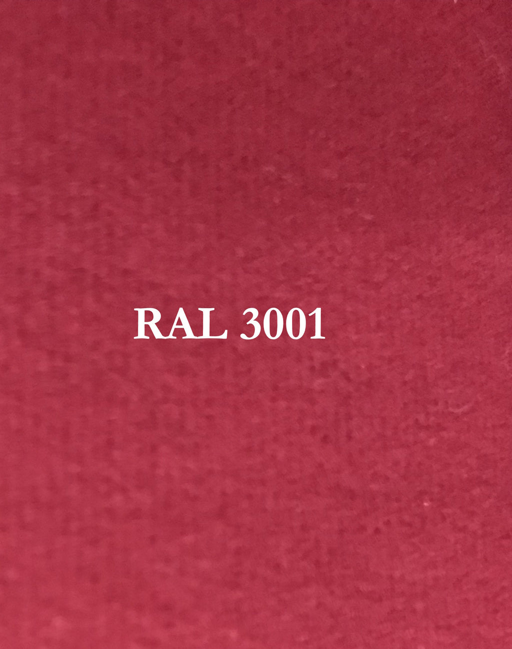 Stoffmuster, leuchtendes Rot mit 3 mm Schaumstoff. Farbcode RAL 3001