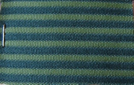 Green cloth `bayadère` (striped) (price per meter width +/- 150 M)