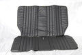 Original seat cover set for rear bench in black leatherette Dyane Citroën 2CV