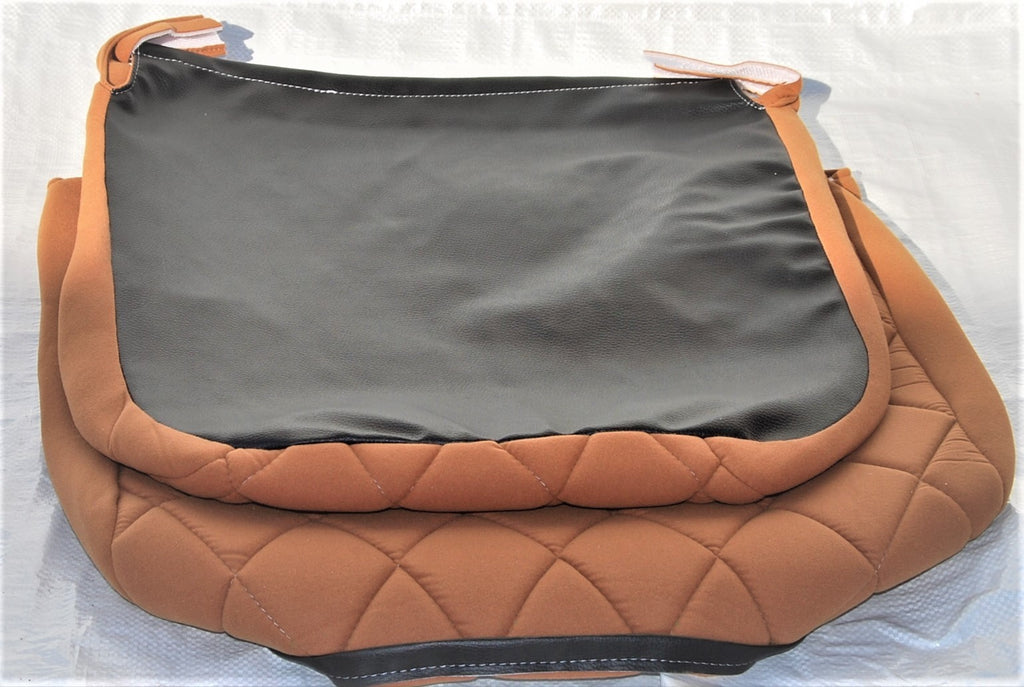 Original seat cover set for front R seat (2 round angles) in gold color cloth Charleston Citroën 2CV