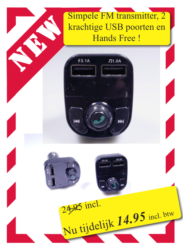 FM-Transmitter. Verbinden Sie Ihr vorhandenes Radio mit Ihrem Telefon. 2 USB-Anschlüsse, Freisprechfunktion