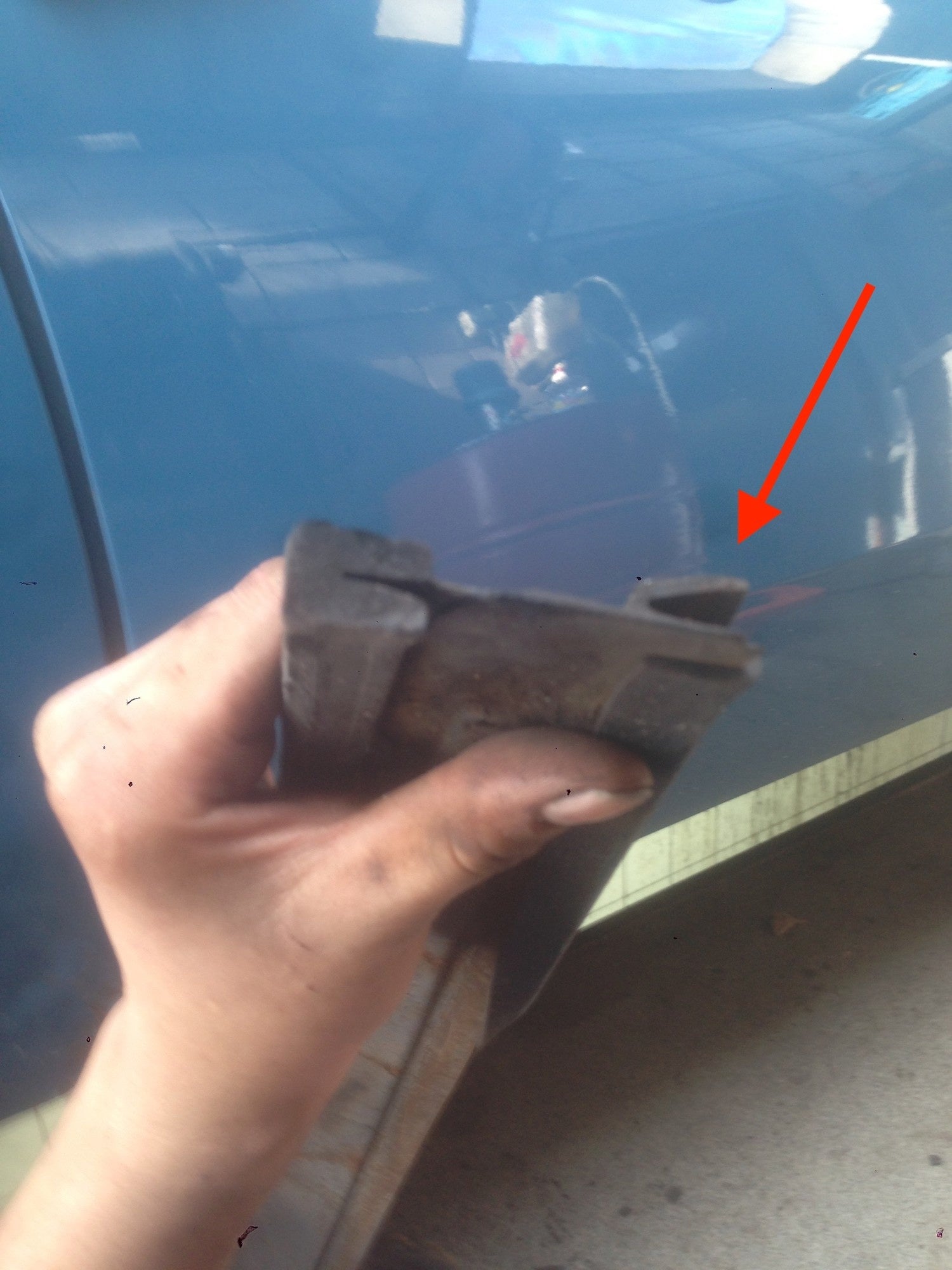 Z-shaped rubber strip (3800) Citroën ID/DS