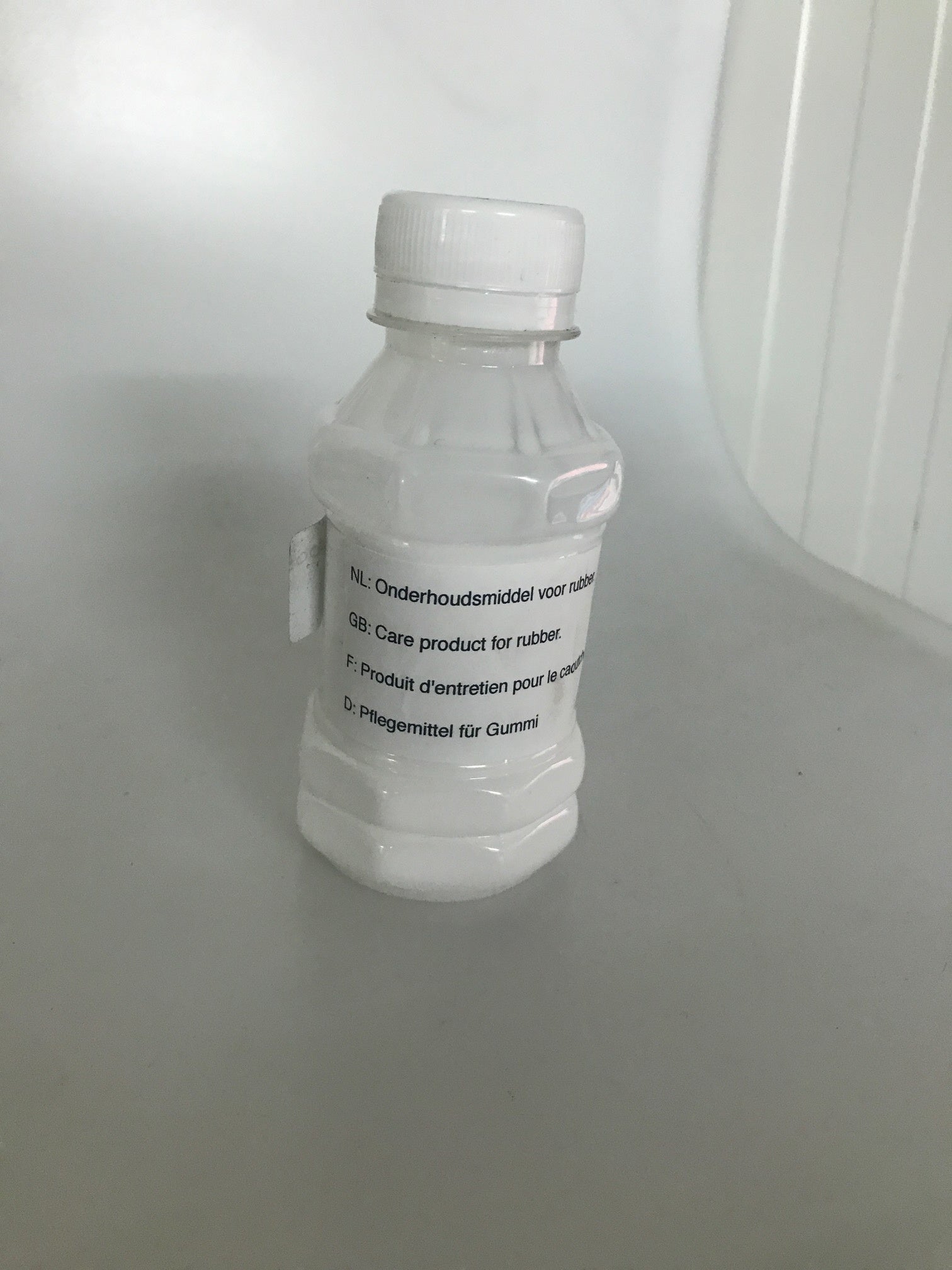 Care product for rubber.