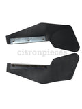 322.958.500: Mud flap set behind front jack support, Left and Right, for Citroën ID/DS. The metal on the mudflaps is NOT stainless steel, as this would make your chassis rust faster. Read more.