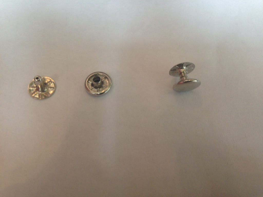 Satz von 10 Nieten [Kopfgröße 13 mm] verchromtes Metall Citroën