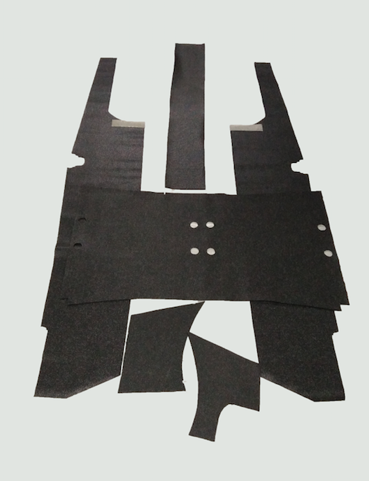 Floor trim set dark gray 6 pieces Citroën ID/DS