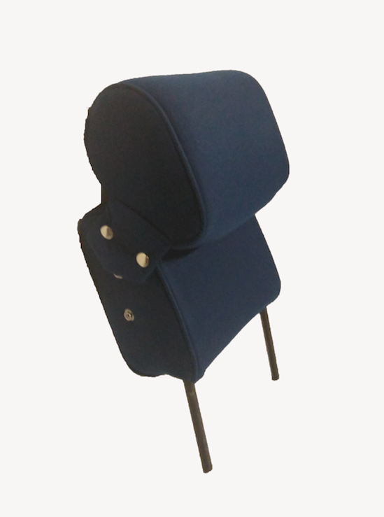 Head rest with blue cloth trimming narrow model 2 pieces Citroën ID/DS