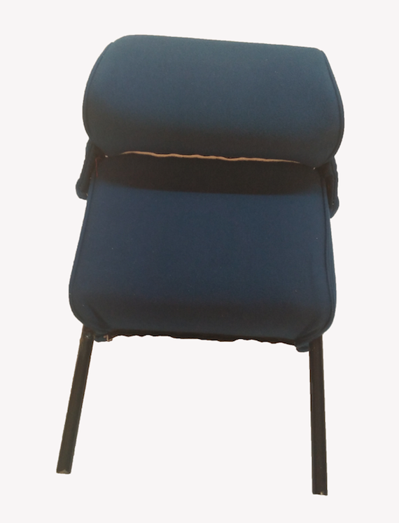 Head rest with blue cloth trimming narrow model 2 pieces Citroën ID/DS