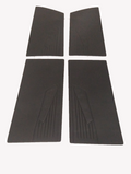 Door card set (flat) black leatherette Citroën ID/DS