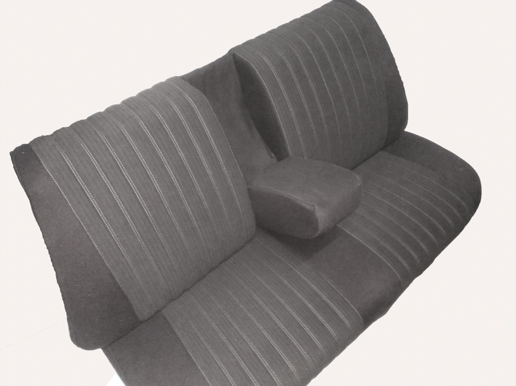 Rear bench fully mounted pallas 70-73 gray cloth Citroën ID/DS