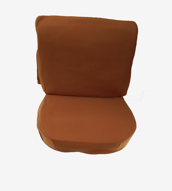 Front seat cover old model ocher cloth Citroën ID/DS
