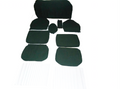 Set of seat covers for 1 caruperpecial green cloth Citroën ID/DS