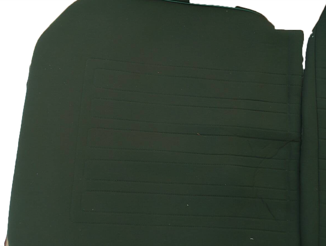 Set of seat covers for 1 caruperpecial green cloth Citroën ID/DS