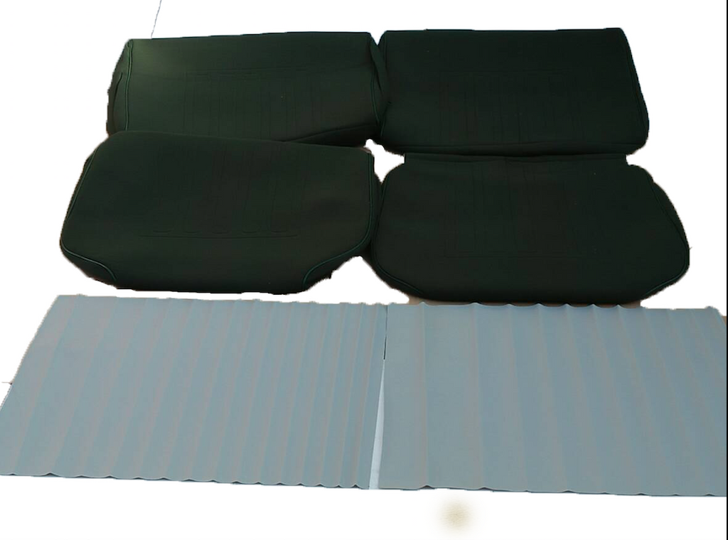 Set of seat covers for 1 caruperpecial green cloth Citroën ID/DS