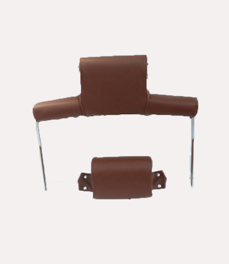 Head rest cover with brown leatherette trimming wide model 2 pieces Citroën ID/DS
