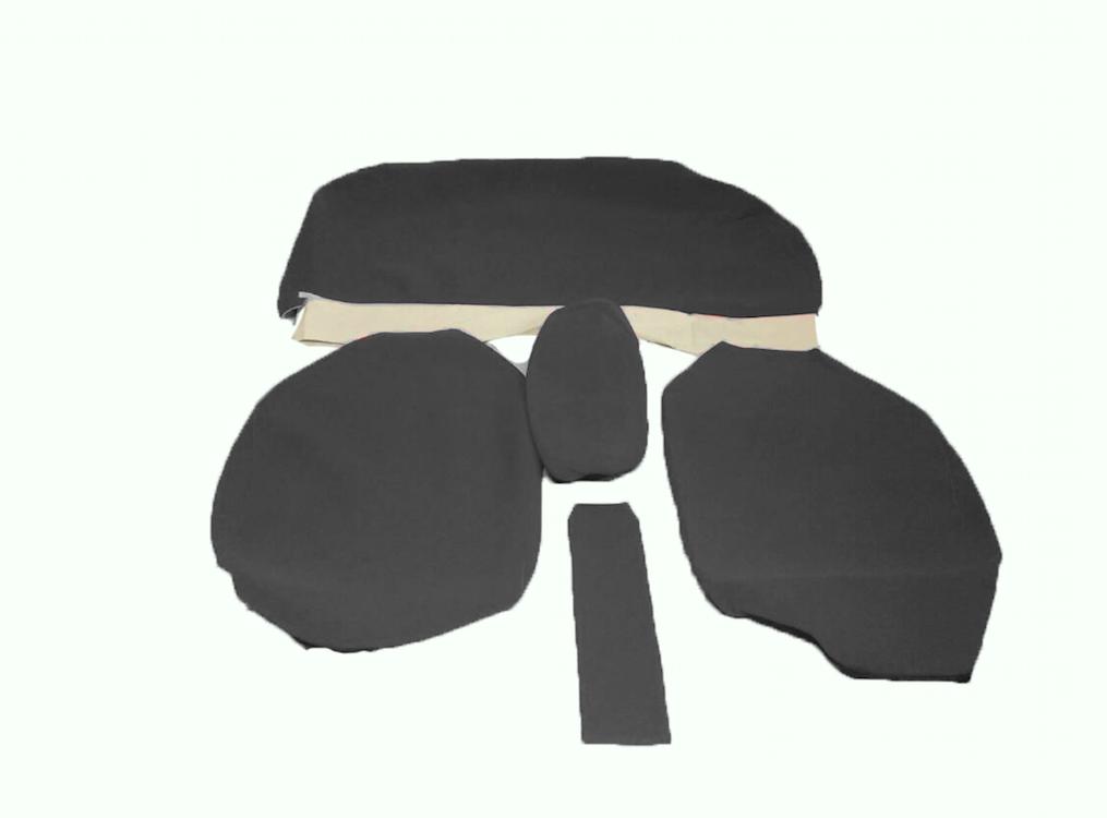 Rear bench cover old model wide armrest gray cloth Citroën ID/DS