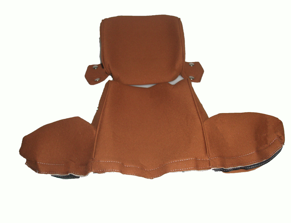 Head rest cover with gold cloth trimming wide model 2 pieces Citroën ID/DS