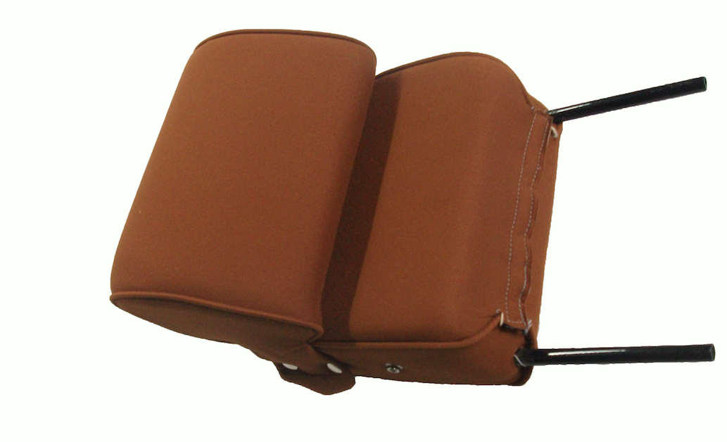 Head rest with gold cloth trimming narrow model 2 pieces Citroën ID/DS