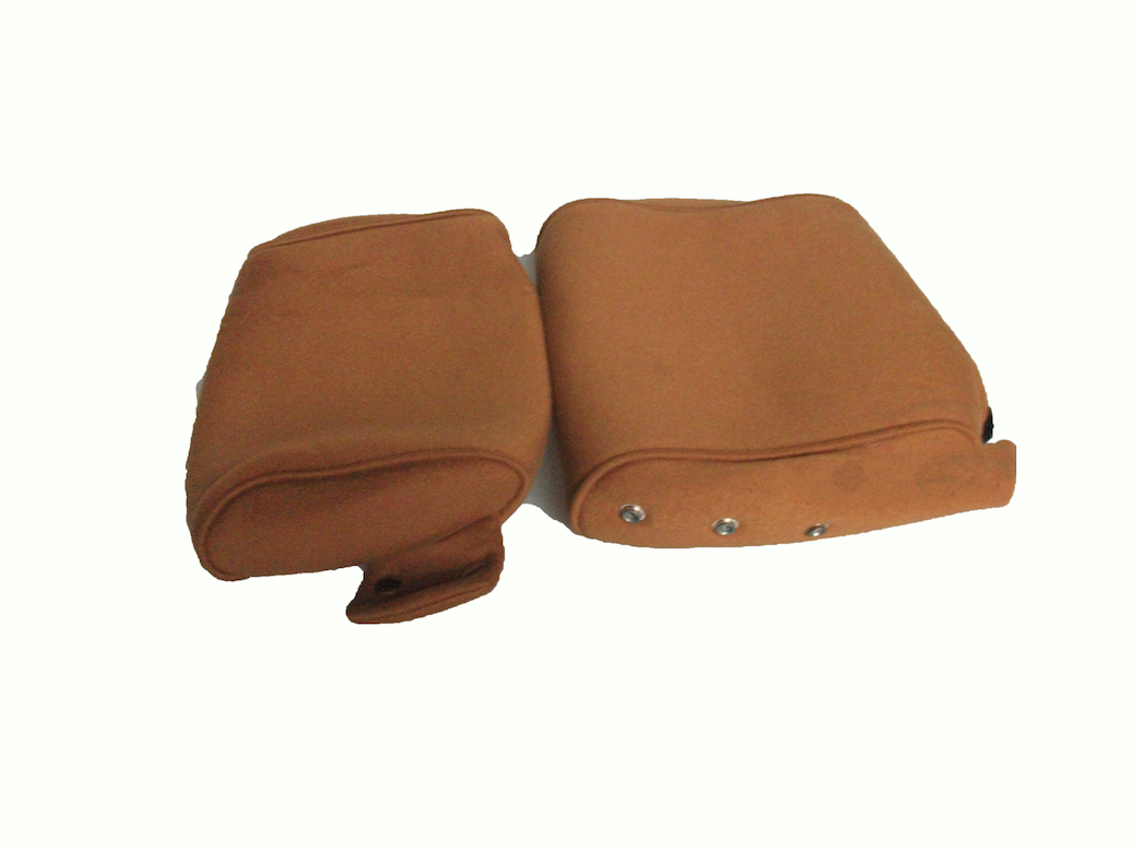 Head rest cover with gold cloth trimming narrow model 2 pieces Citroën ID/DS
