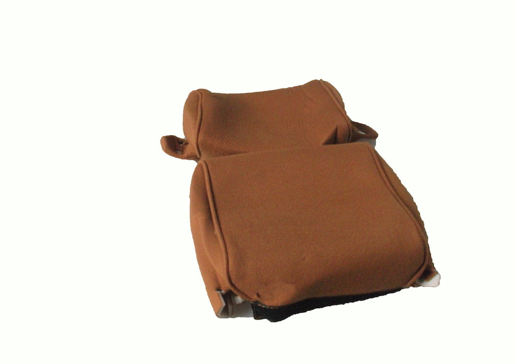 Head rest cover with gold cloth trimming narrow model 2 pieces Citroën ID/DS