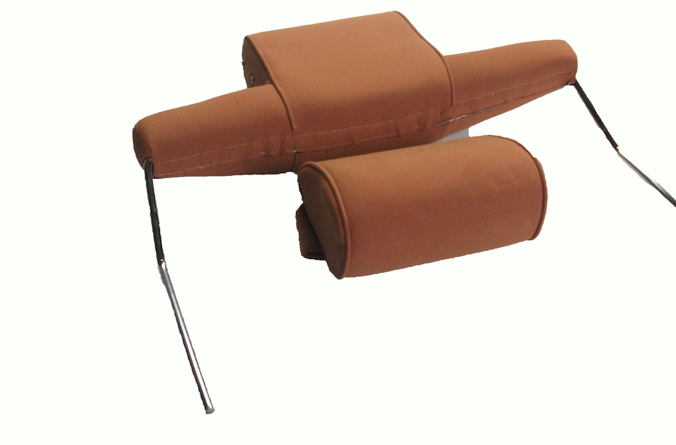Head rest with gold cloth trimming wide model 2 pieces Citroën ID/DS