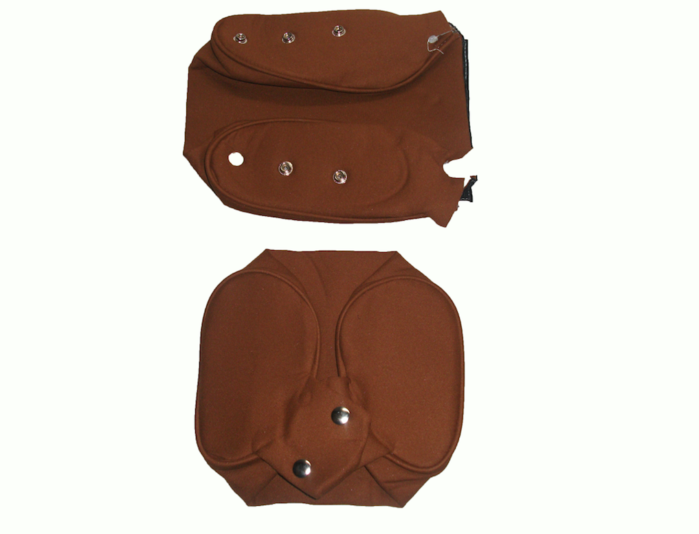 Head rest cover with caramel trimming narrow model 2 pieces Citroën ID/DS