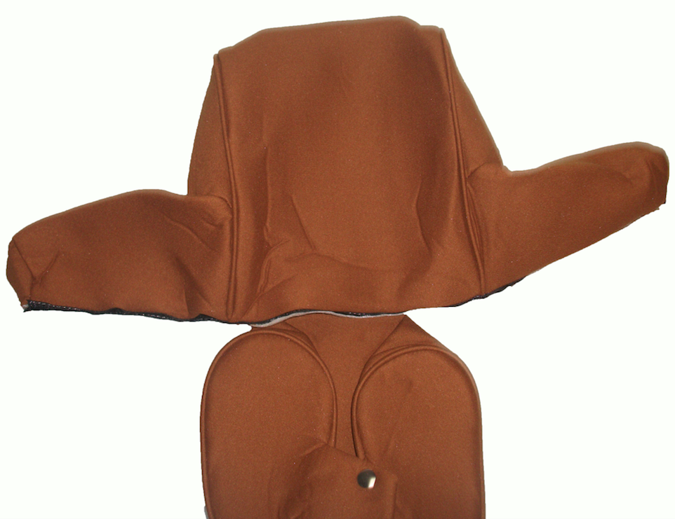 Head rest cover with caramel trimming wide model 2 pieces Citroën ID/DS