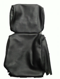 Head rest cover with black leatherette trimming narrow model 2 pieces Citroën ID/DS