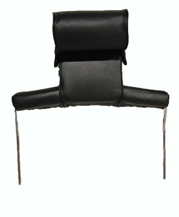 Head rest with black leatherette trimming wide model 2 pieces Citroën ID/DS