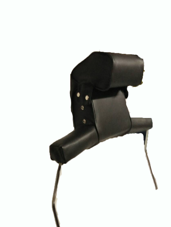 Head rest with black leatherette trimming wide model 2 pieces Citroën ID/DS