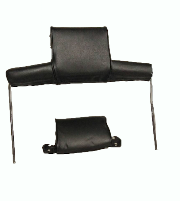 Head rest with black leatherette trimming wide model 2 pieces Citroën ID/DS