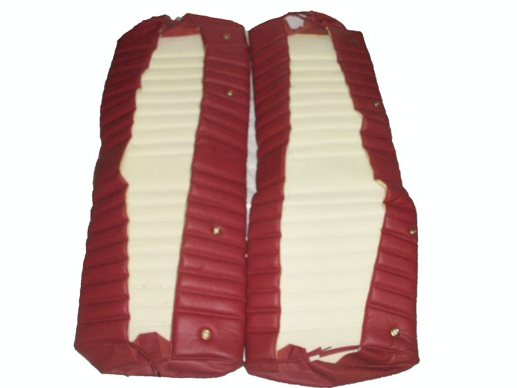 Rear bench cover red leather safari Citroën ID/DS