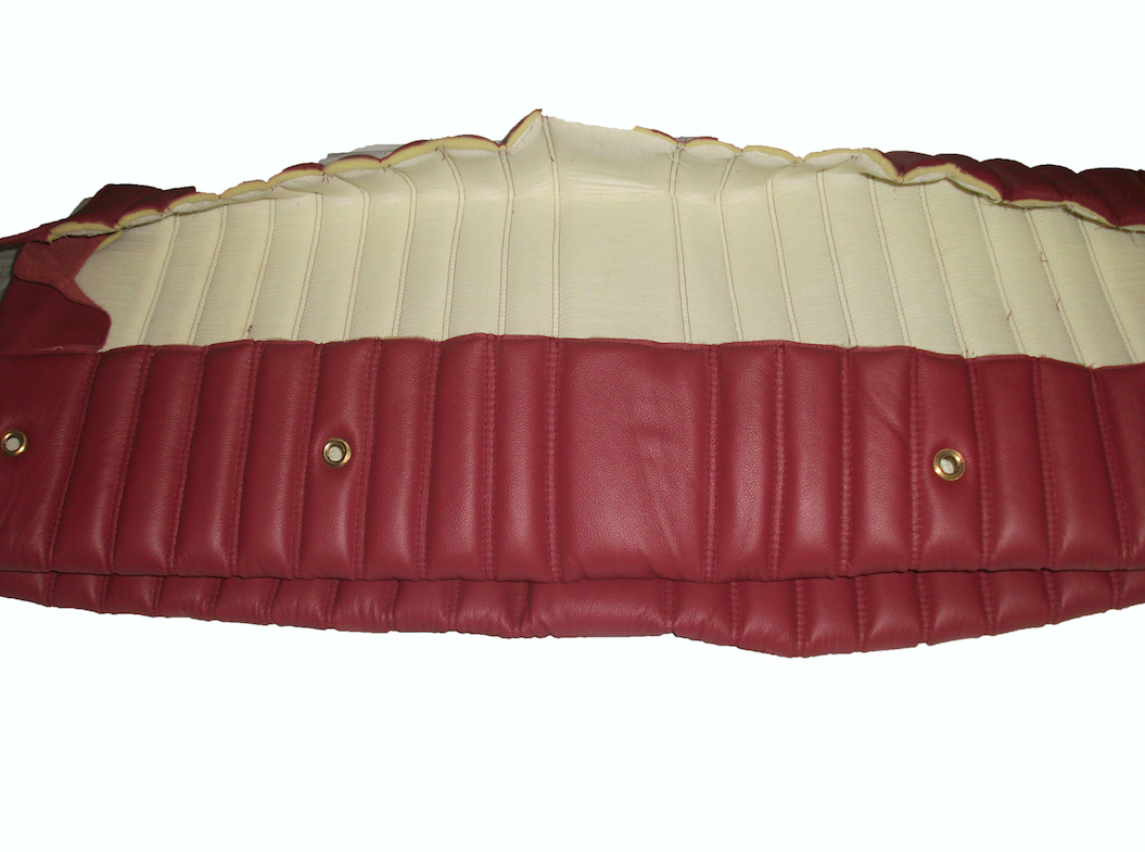 Rear bench cover red leather safari Citroën ID/DS