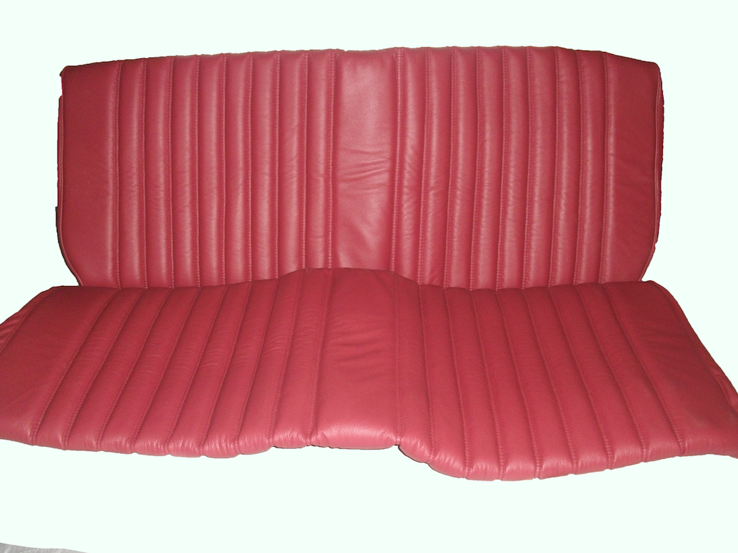 Rear bench cover red leather safari Citroën ID/DS