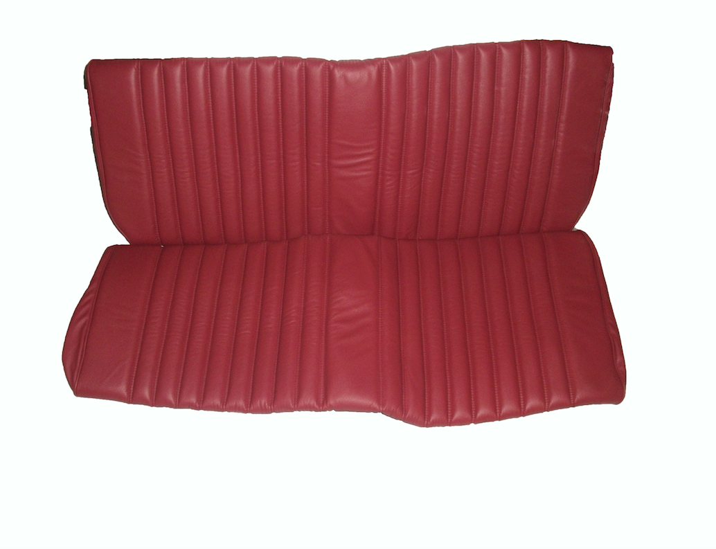 Rear bench cover red leather safari Citroën ID/DS