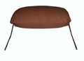 Head rest with light brown leather trimming for old types (bag shape) wide model 1 pieces Citroën ID/DS