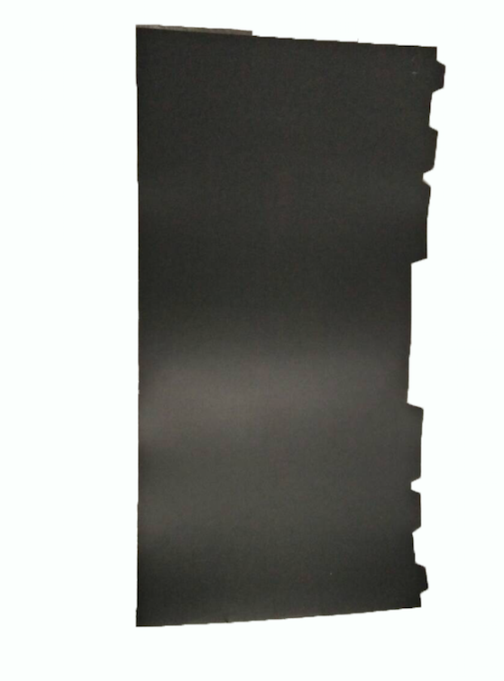 Rear bench backing in black plastic Citroën ID/DS