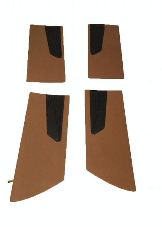 Türverkleidungs-Set ockerfarbener Stoff (flach für spezielle) Citroën ID/DS