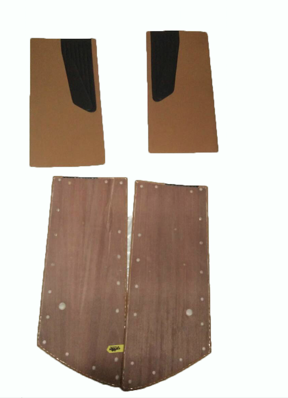 Türverkleidungs-Set ockerfarbener Stoff (flach für spezielle) Citroën ID/DS