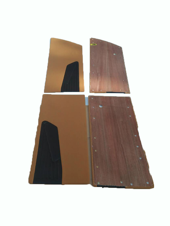 Türverkleidungs-Set ockerfarbener Stoff (flach für spezielle) Citroën ID/DS