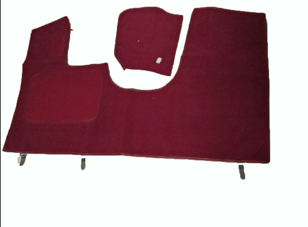 Front carpet red without foam Citroën ID/DS