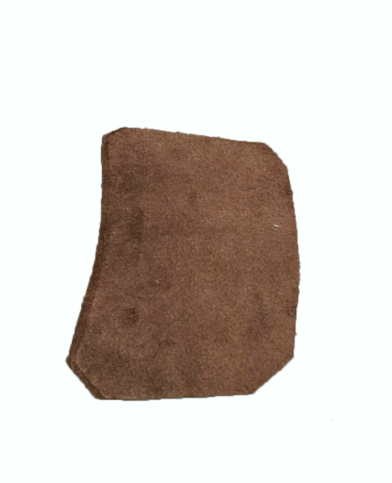 Centre pillar trimming lower part brown leather L Citroën ID/DS
