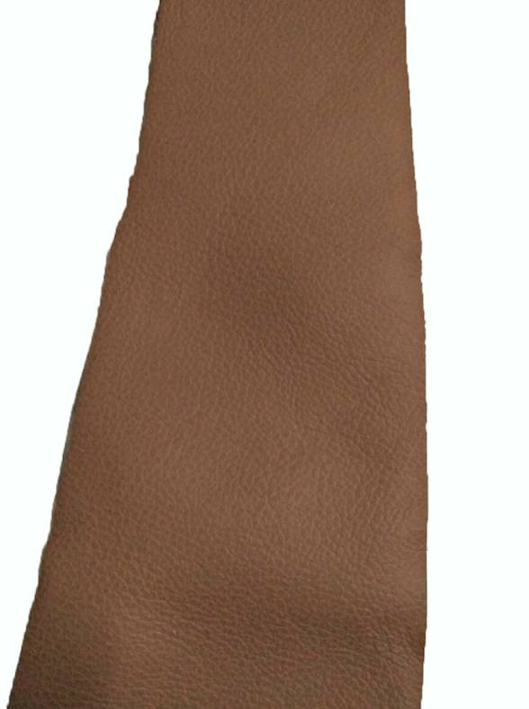 Centre pillar trimming upper part light brown leather L Citroën ID/DS