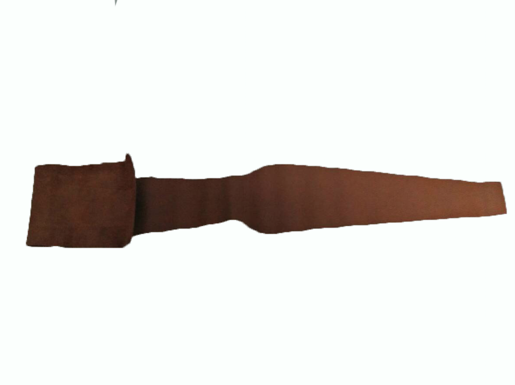 Centre pillar trimming upper part light brown leather L Citroën ID/DS