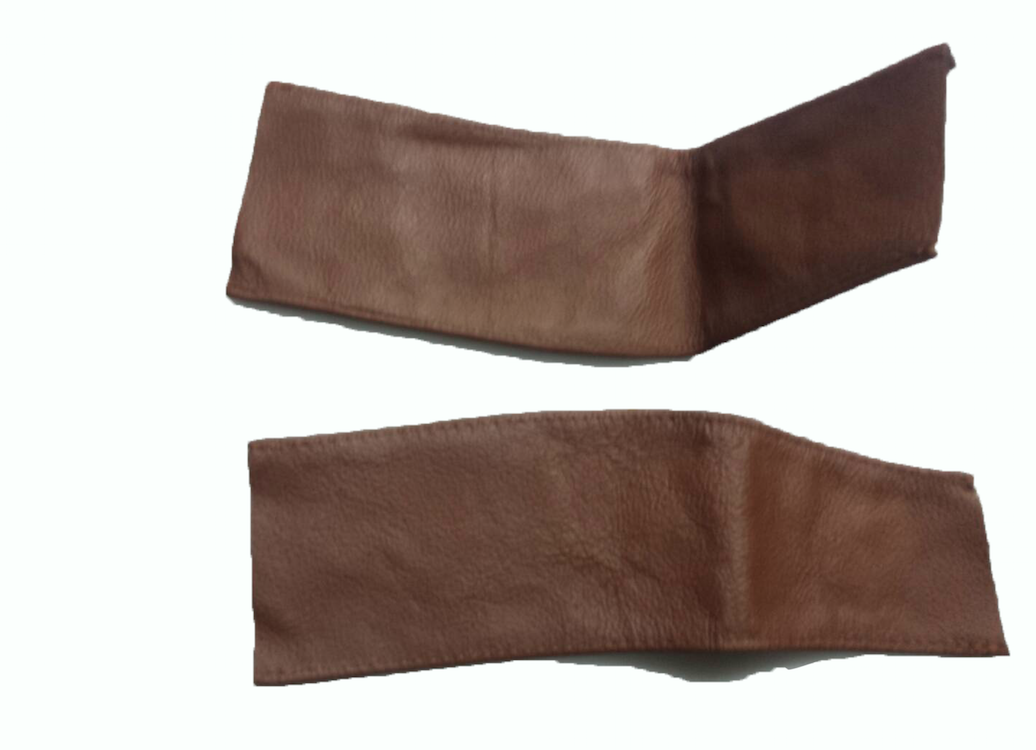 Handle on centre pillar in brown leather Citroën ID/DS
